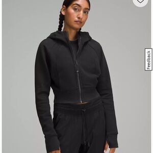 Lululemon Full Zip Cropped Scuba Hoodie